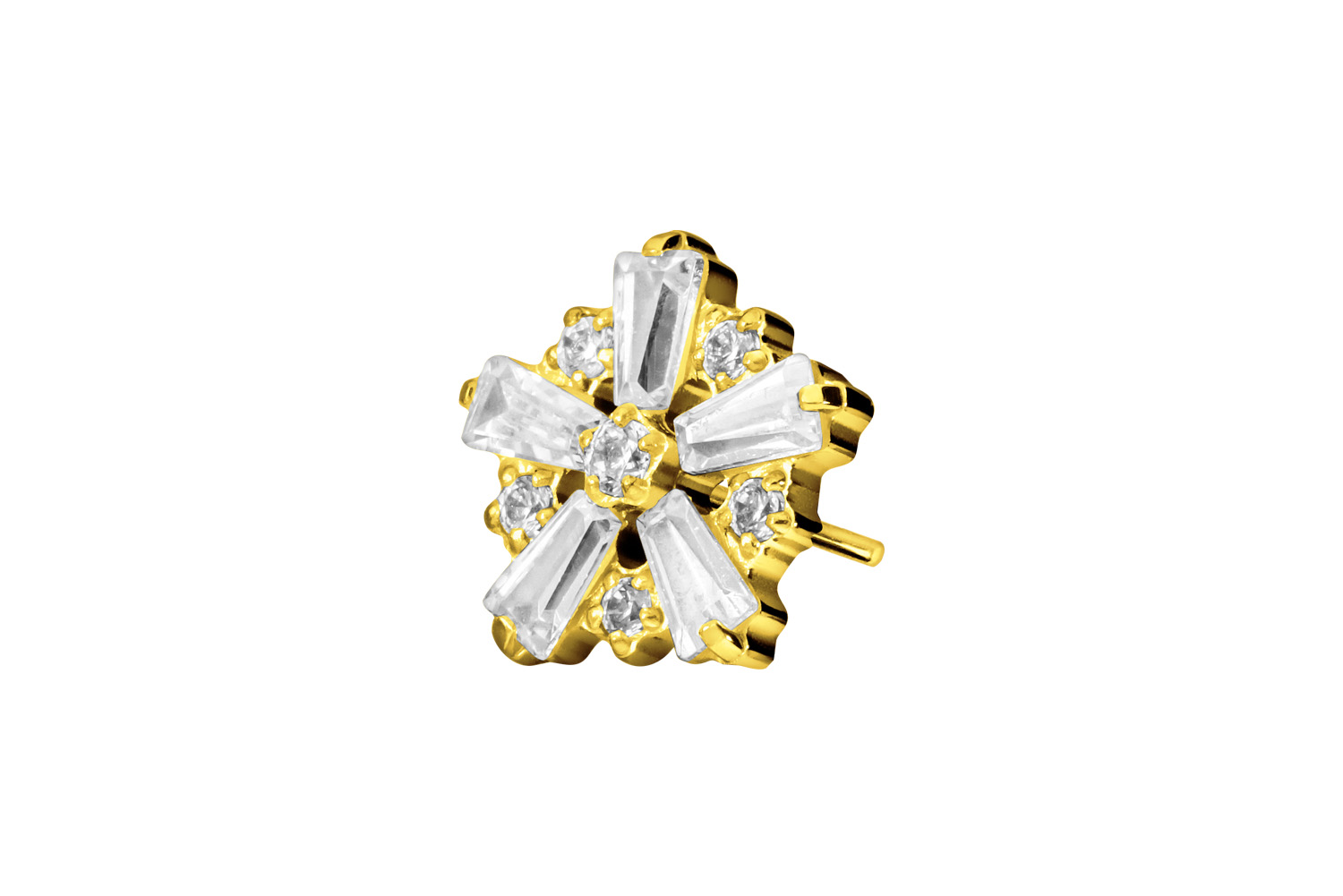 Titan Aufsatz mit Push Pin SCHNEEFLOCKE